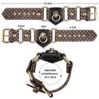 Rebellion Reign Hogtie Set – Bronze Spiked Handcuffs and Ankle Cuffs Restraint Set > Bondage Gear > Restraints