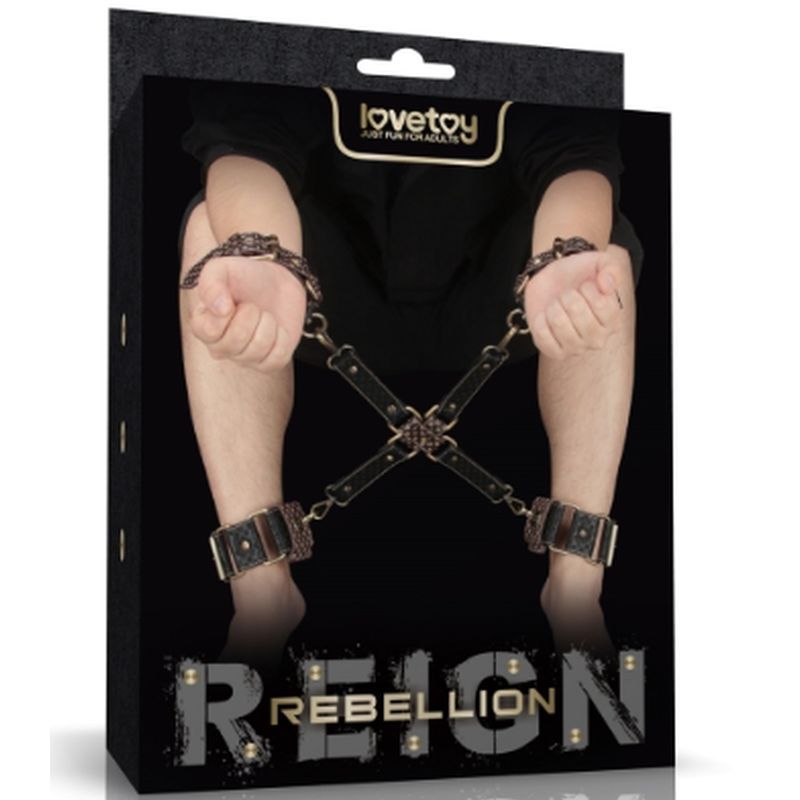 Rebellion Reign Hogtie Set – Vintage-Style Bronze Spikes Bondage Set Medical Themed
