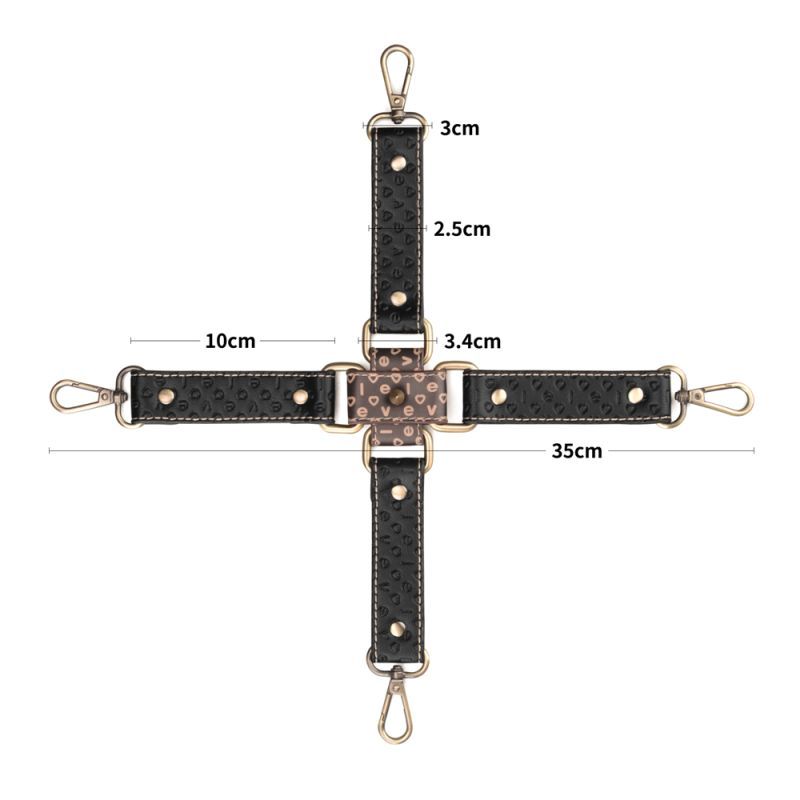 Rebellion Reign Hogtie Set – Bronze Spiked Handcuffs and Ankle Cuffs Restraint Set > Bondage Gear > Restraints