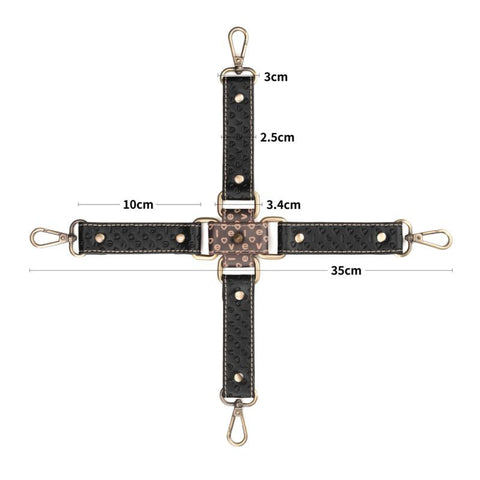 Rebellion Reign Hogtie Set – Vintage-Style Bronze Spikes Bondage Set Medical Themed