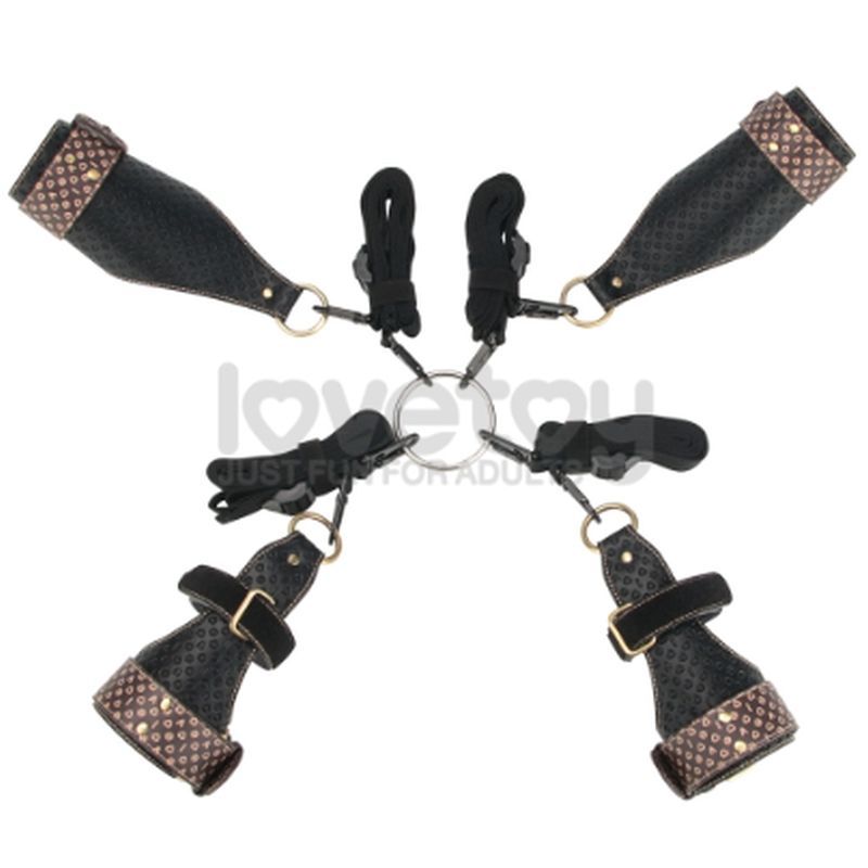 Rebellion Reign Under Mattress Restraint Set – Adjustable Nylon Straps Bondage Restraint > Bondage Gear > Bed Restraints