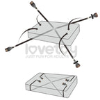 Rebellion Reign Under Mattress Restraint Set – Adjustable Nylon Straps Bondage Restraint > Bondage Gear > Bed Restraints