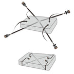 Rebellion Reign Under Mattress Restraint Set – Adjustable Nylon Straps Bondage Restraint > Bondage Gear > Bed Restraints