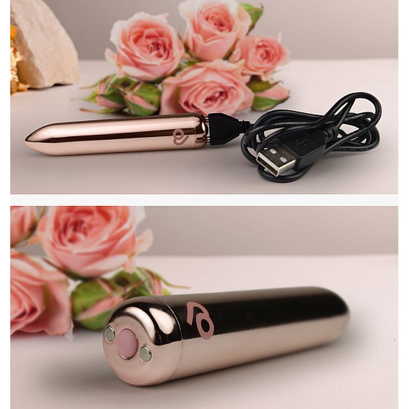 Golden Rose Rechargeable Bullet Vibrator – Sleek Compact Powerful Vibrator BULLETS