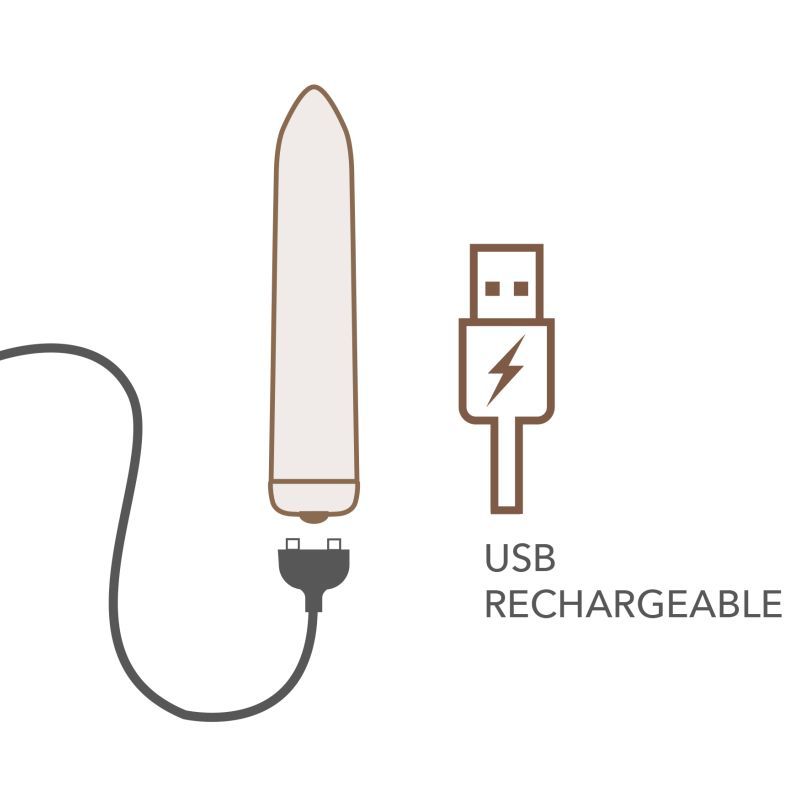Golden Rose Rechargeable Bullet Vibrator – Sleek Compact Powerful Vibrator > Vibrators > Mini Vibrators