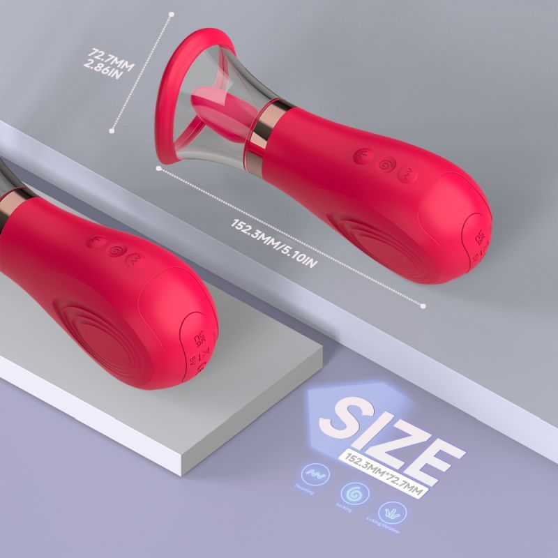 Sybil 3-in-1 – Waterproof Sucking Licking Tickling Stimulator > Sex Toys For Ladies > Clitoral Vibrators and Stimulators