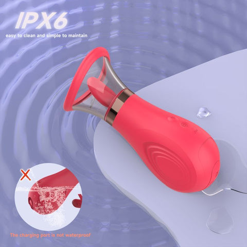 Sybil 3-in-1 Sucking Licking Tickling Stimulator – Waterproof Vibrator STIMULATORS