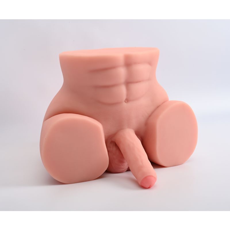 Lorenzo Male Torso with Cock and Balls – Realistic Weighted Male Torso Dildo Assturbators