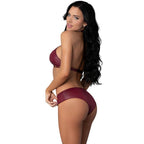 Juno Burgundy Jewel Two-Piece Set – Lingerie > Clothes > Lingerie Sets