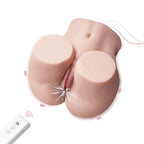 Mignon USB Auto Suction Masturbator Torso with Remote – Waterproof Vibrating Masturbator Flesh > Sex Toys For Men > Assbators