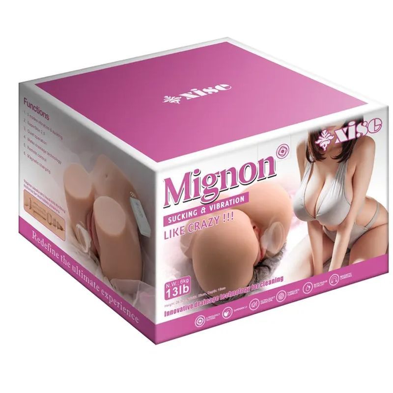 Mignon USB Auto Suction Masturbator Torso with Remote – Waterproof Vibrating Masturbator > Sex Toys For Men > Assbators