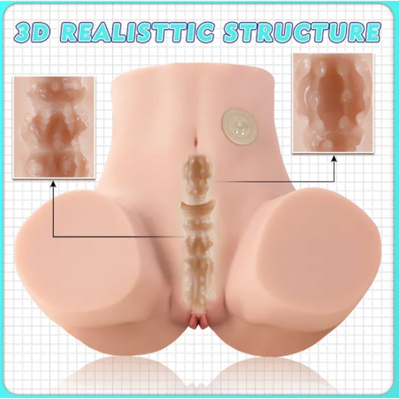 Maya 4.5kg USB Auto Suction Torso Masturbator – Realistic Pussy and Anal Openings > Sex Toys For Men > Assbators