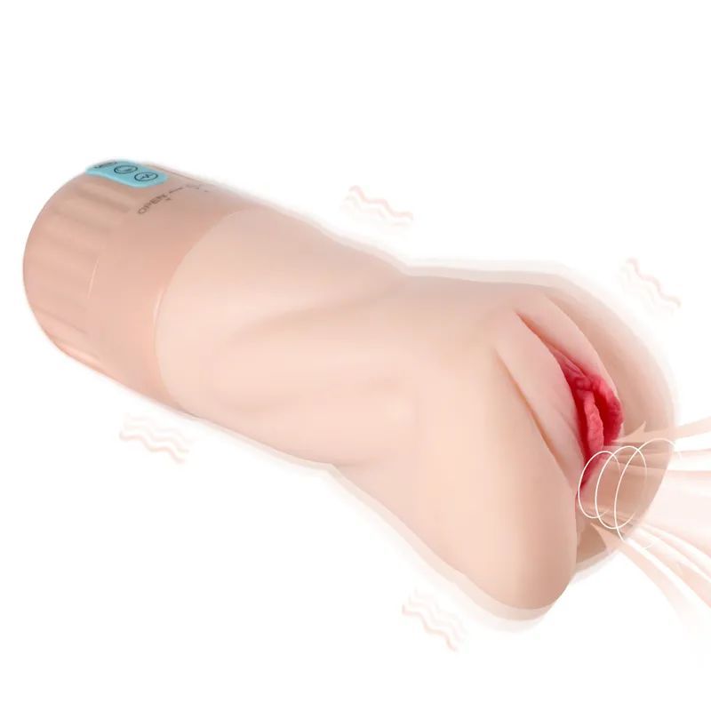 Suctroker Dual Density Vibrating Sucking Masturbator – Vaginal Masturbator Flesh > Sex Toys For Men > Masturbators > Vibrating Main image