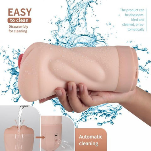 Suctroker Dual Density Vibrating Sucking Masturbator – Vaginal Masturbator > Sex Toys For Men > Masturbators > Vibrating