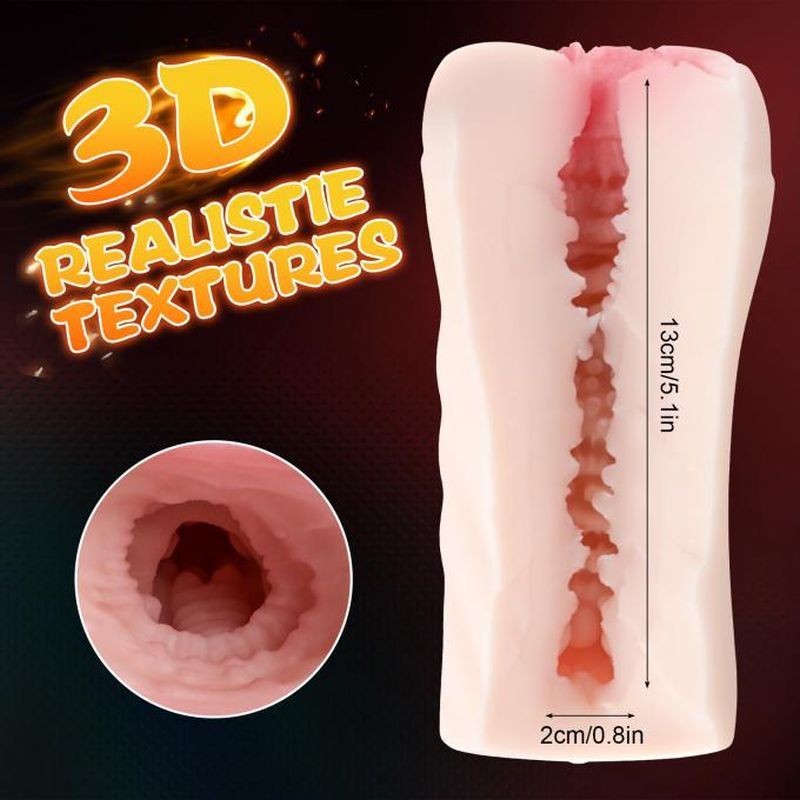 Penny Pussy Dual Layer – Vibrating Masturbator with 10 Vibration Modes Secondary image