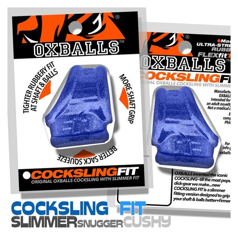 Cocksling Fit (Black) – Slim Adjustable Strap-On Cock Sling > Cock Ring > Sling