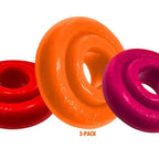 RimRingz 3-Pack Multi-Size Set – Plush-Lip Cockrings with Grippy Soft Rubber Rims Cockrings > Cock Ring > Sets