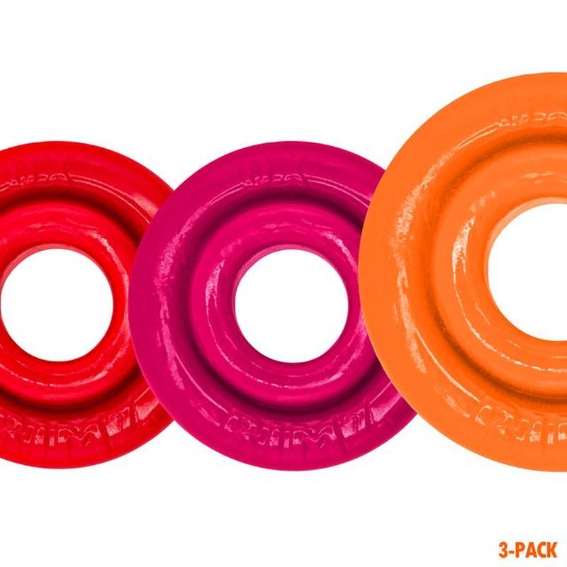 RimRingz 3-Pack Multi-Size Set – Plush-Lip Cockrings with Grippy Soft Rubber Rims Cockrings > Cock Ring > Sets