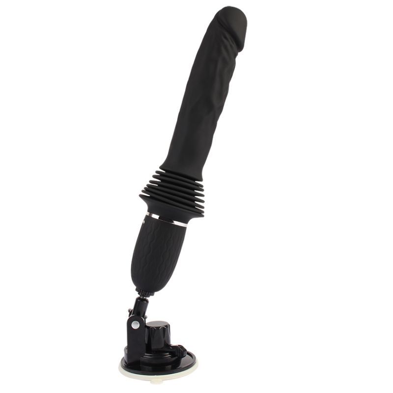 Aeshma Mountable Remote Heating Thrust Machine – Remote-Controlled Vibrator Black > Dildos > Thrusting Dildos