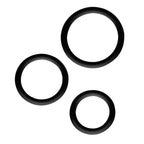 Magnum Force (Black) – Silicone Cock Ring Set with Three Sizes Black One Size > Cock Ring > Sets