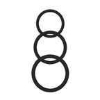 Magnum Force (Black) – Silicone Cock Ring Set with Three Sizes > Cock Ring > Sets
