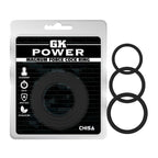 Magnum Force (Black) – Silicone Cock Ring Set with Three Sizes > Cock Ring > Sets