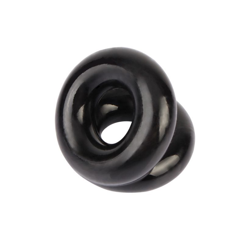 Dual Pleasure Ring (Black) – Double Support Penis Ring Secondary image