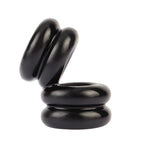 Double Stacked Dual Pleasure Ring (Black) – Stamina Enhancing Ring Black One Size > Cock Ring > Sling