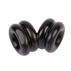 Double Stacked Dual Pleasure Ring (Black) – Stamina Enhancing Ring > Cock Ring > Sling