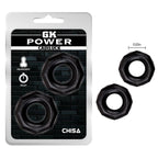 Cadiluck Nut Ring Set 2 Pc – Stretchy Thick Grip Cock Rings > Cock Ring > Sets
