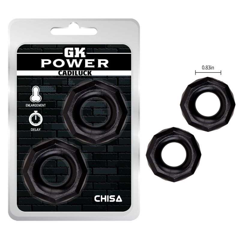 Cadiluck Nut Ring Set 2 Pc – Stretchy Thick Grip Cock Rings > Cock Ring > Sets