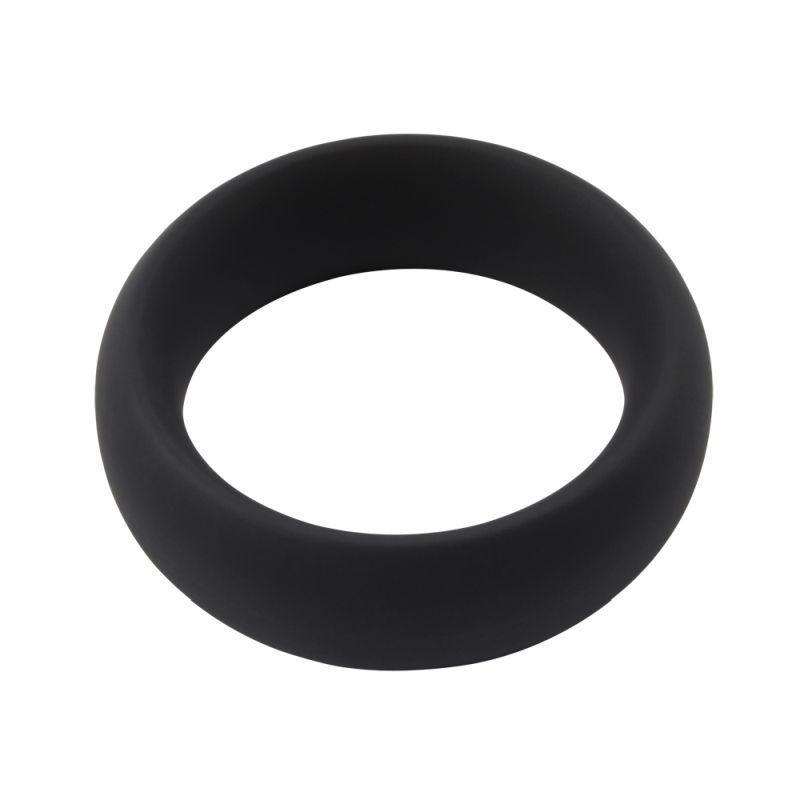 Infinity Comfort Ring Large (Black) – Silicone Penis Ring 4.8 cm Diameter Black One Size > Cock Ring > Single