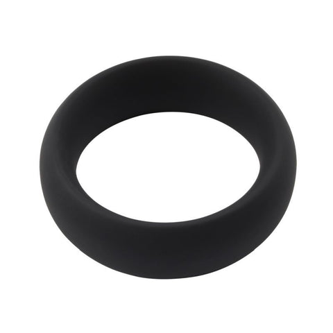 Infinity Comfort Ring Large (Black) – Silicone Penis Ring 4.8 cm Diameter Black One Size > Cock Ring > Single