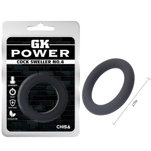 Cock Sweller Silicone Ring 4.5 cm – Premium Silicone Penis Ring Black One Size > Cock Ring > Single