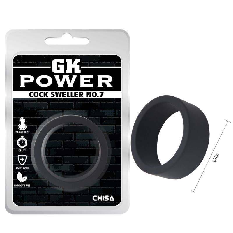 Cock Sweller No.7 – Silicone Oversized Cock Ring 4.6 cm Diameter Black One Size > Cock Ring > Single