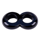 Duo Cock 8 Ball Ring (Black) – 2.5 cm Dual Squeeze Cock Ring Black One Size > Cock Ring > Single