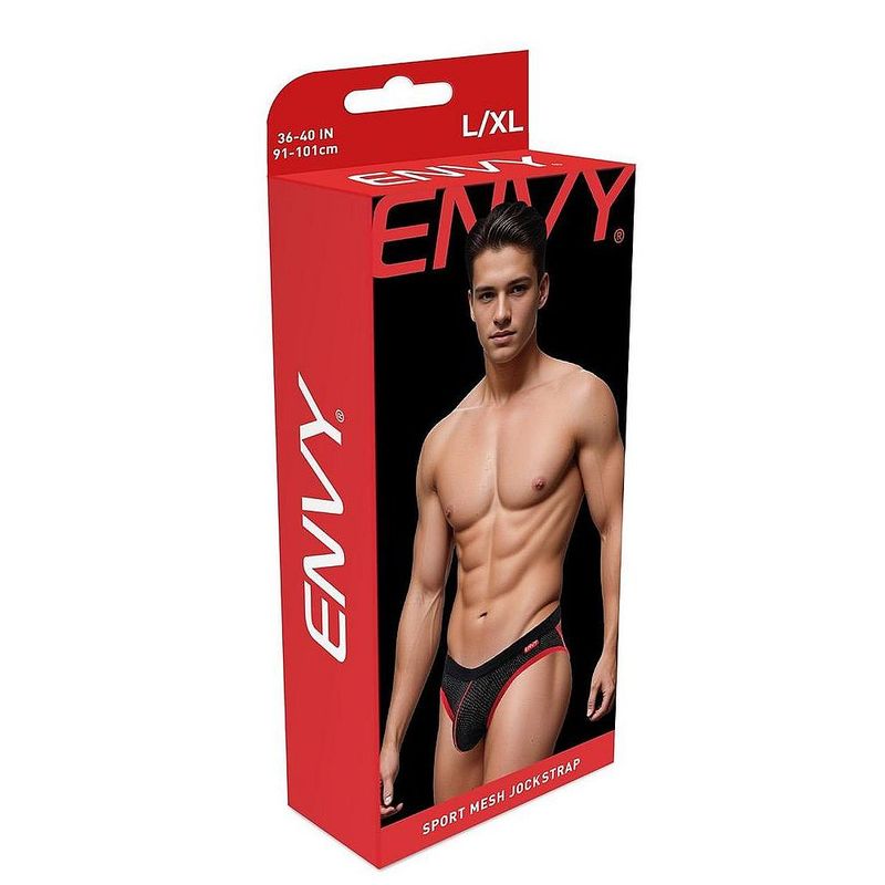 Envy Sport Mesh Jock (Black) – Breathable Athletic Supportive Jockstrap > Clothes > Jockstraps