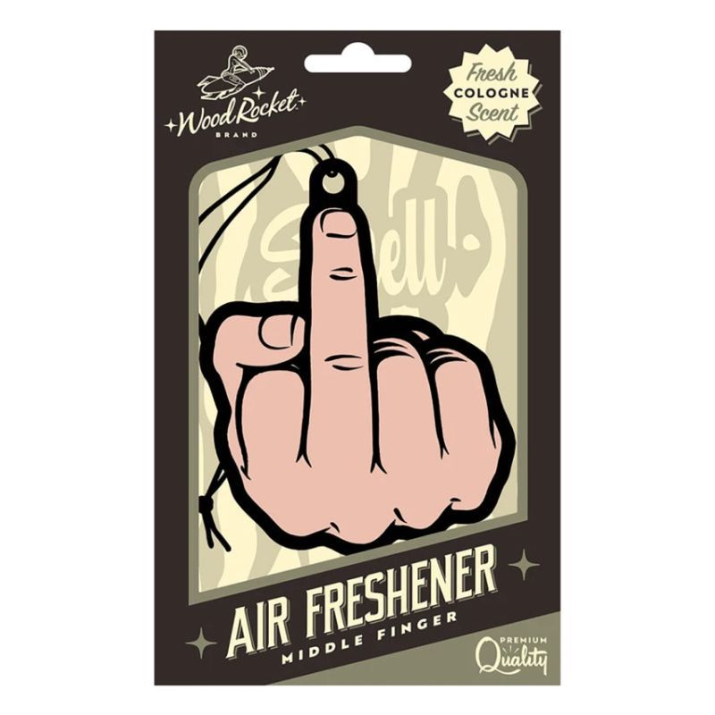 Middle Finger Peach Air Freshener – Scented Car Air Freshener > Novelties > Air Fresheners