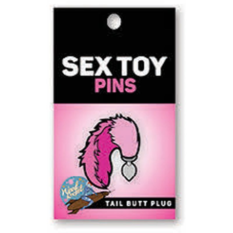 Wood Rocket Wearable Soft Enamel Pin - Tail Butt Plug Enamel Pin Pink > Novelties > Gag Gifts Main image