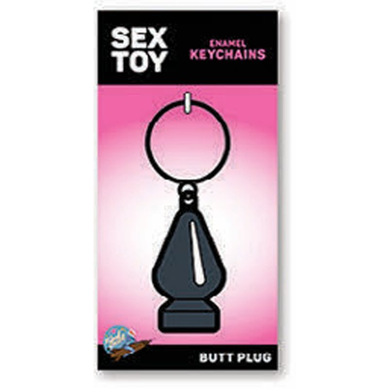 Wood Rocket Enamel Keychain – Miniature Butt Plug Keychain Grey > Novelties > Keychains