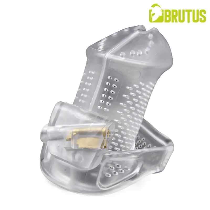 Brutus Airmesh Chastity Cage – Lightweight Breathable Polyethylene Extended Wear Device Secondary image