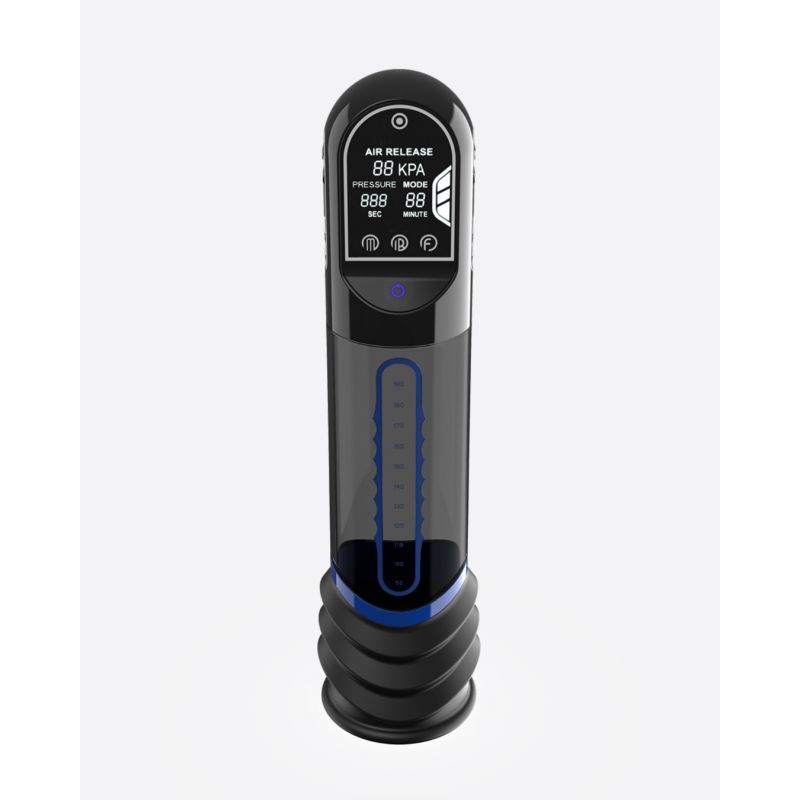 ISP90 Curve Infrared Automatic LCD Penis Pump Blue > Pumps > Penis Pumps Electric
