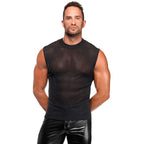 Onyx Skin Tank – Sleeveless Transparent Mesh Lingerie Top > Clothes > Mens Apparel