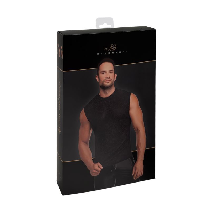 Onyx Skin Tank – Sleeveless Transparent Mesh Lingerie Top > Clothes > Mens Apparel