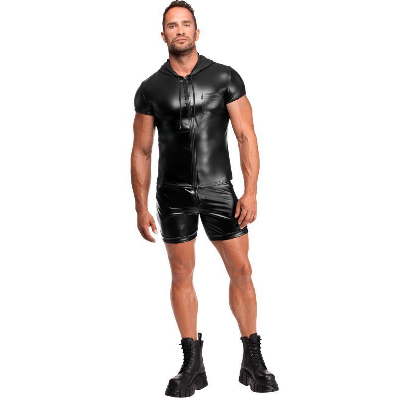 Vexen Hooded T-Shirt – Powerwetlook Fabric Shirt > Clothes > Mens Apparel