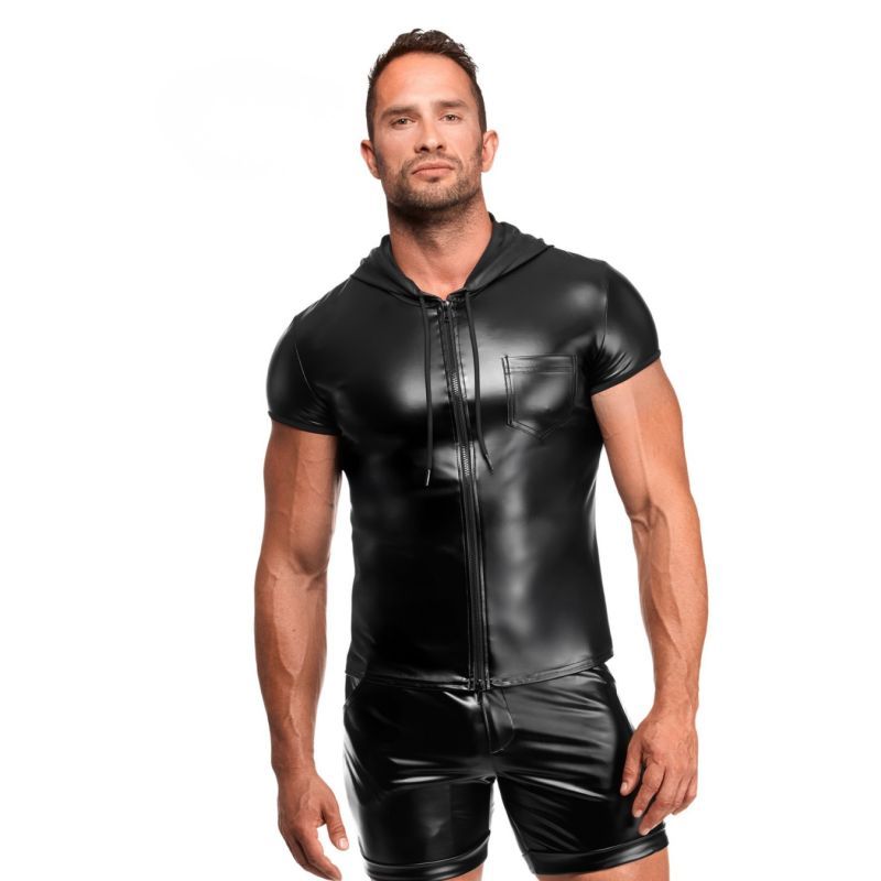 Vexen Hooded T-Shirt – Powerwetlook Fabric Shirt Secondary image