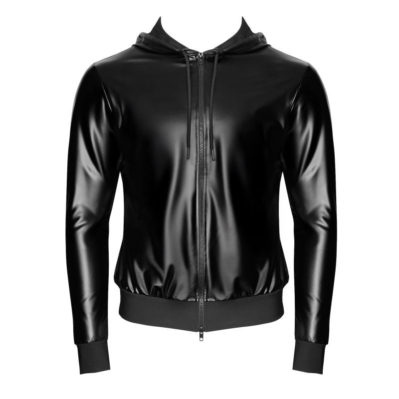Vexen Hooded Jacket – Sleek High-Gloss Powerwetlook Jacket > Clothes > Mens Latex
