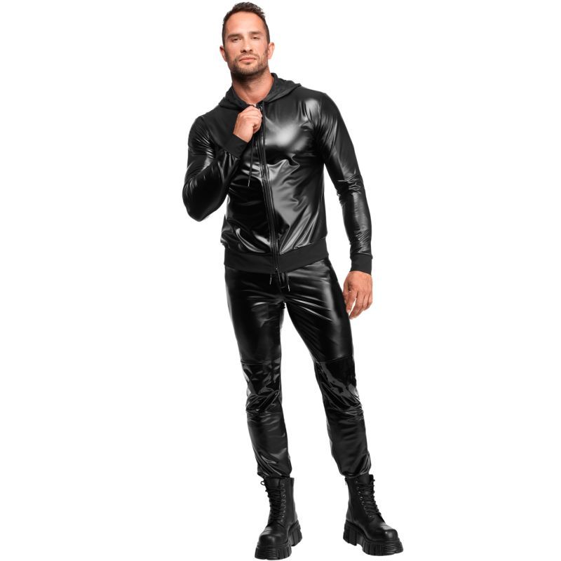 Vexen Hooded Jacket – Sleek High-Gloss Powerwetlook Jacket > Clothes > Mens Latex