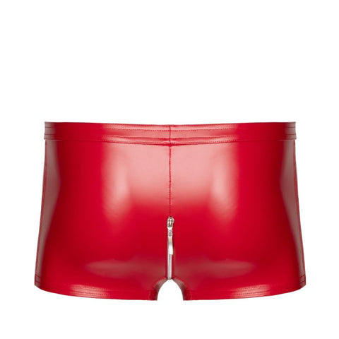 Red Ignite Shorts – Glossy Powerwetlook Sculpted Shorts > Clothes > Mens Latex