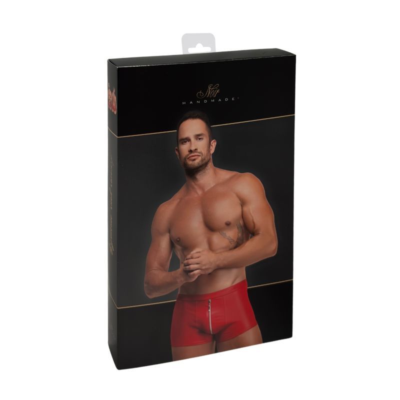 Red Ignite Shorts – Glossy Powerwetlook Sculpted Shorts > Clothes > Mens Latex
